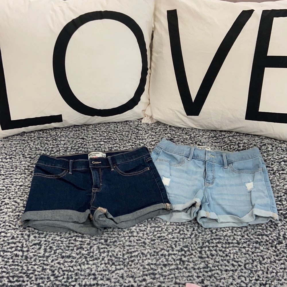 Abercrombie kids Shorty shorts two pairs size 13/14